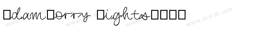 AdamGorry Lights字体转换